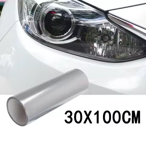 100*30cm Car Transparent Light Protector Film Bumper Hood Paint Protection Headlight Protective Film