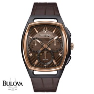 Bulova Curv Tonneau Brown Chronograph Ultra High Frequency 262khz Watch
