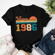 40th Vintage Birthday T-Shirt 1986 Gift 1986 40th Anniversary Retro For Women