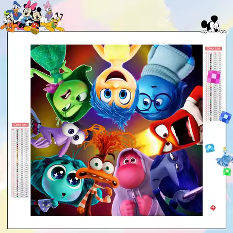 Disney Diamond Mosaic Cartoon Inside Out Full Diamond Painting Joy Complete Kit Personalized Gift Ho