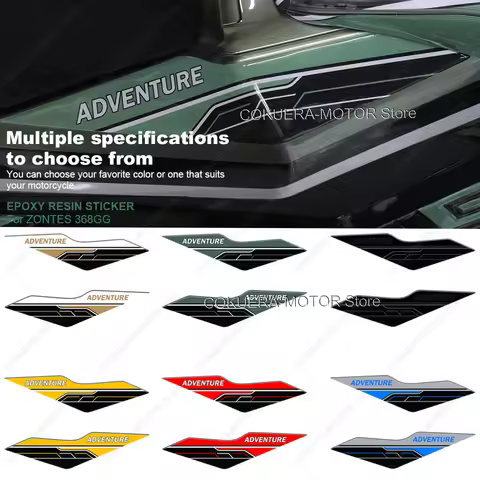 Pedal Side Protective Sticker For ZONTES 368G 2025 3D Resin Protective Sticker Scratch Resistant And