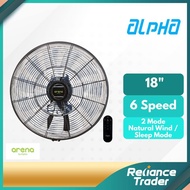 Alpha Arena 18" DC Motor Wall Fan AWF 1060/18-DC