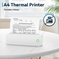 D210 Portable Wireless Bluetooth Thermal Printer A4 Document Phone Printers / Tattoo Printer High Sp