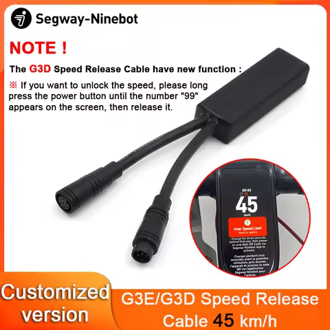 Speed ​​Release Cables Customized for Ninebot by Segway Max G3E/G3D Scooter Max Riding Speed 45km/h 