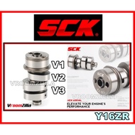 SCK RACING CAM Y16 / Y16ZR V1 V2 V3 CAMSHAFT 100% ORIGINAL CAM SHAFT YAMAHA ikk esr uma gsm