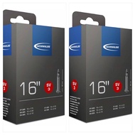 2x Tubes Schwalbe SV3 inner tube for 16 inch 305 tyre