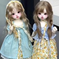 Modern Wedding Dress bjd Doll Makeup Change Baby Doll Mystery Box Room Doll Handmade Children Holida
