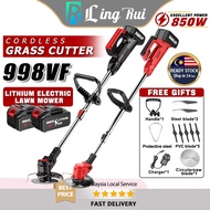 Mesin Rumput Bateri998VF Lawn Mower Rechargeable Grass Cutter Cordless Grass Trimmer Electric Pemoto