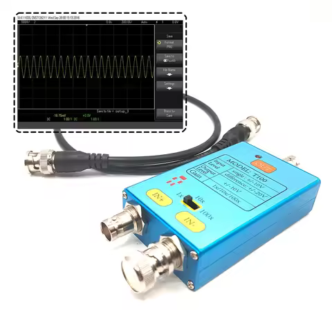 10M Bandwidth 100X Oscilloscope Differential Probe DDS Gain Split Probe Signal Amplifier for Weak El