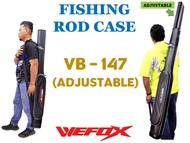 WEFOX ADJUSTABLE (145cm-190cm) Hard Rod Case, Fishing Rod Bag Fit 5 to 6 Rod Sections (Beg Joran Pancing)