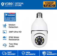 v380 PRO cctv camera HD 1080P Fish-Eye Panoramic CCTV Camera LED Light Bulb IP Security Cam Night Vision Two-Way Audio cctv camera connect cellphone cctv light bulb camera