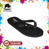 Fipper Classic Black Flip Flop Rubber Slippers