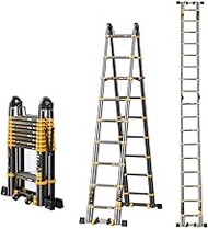 A Frame Telescoping Ladder Foldable Multi-Purpose Aluminium Elescopic Extension Loft Ladder for Household Daily or Hobbies 330 Lb CapacityDIY Office Tools (Size : 10.76ft/3.28m)