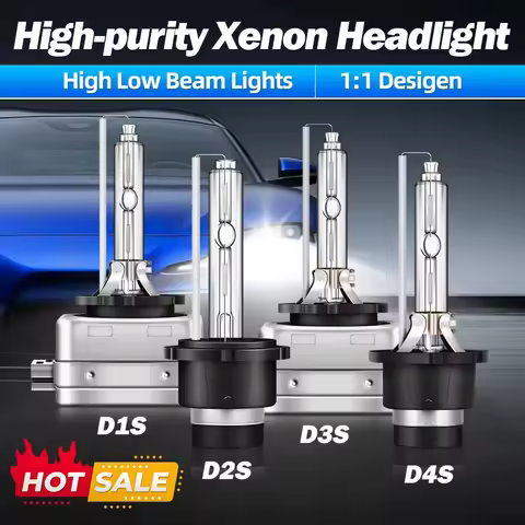 D1S Xenon Lamps Super Bright Car Headlight D2S D3S D4S 4300K 6000K 8000K 10000K D1R D2R D3R D4R Repl