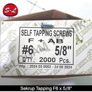 1 pc Tapping Screw F 6 F 4 x 5/8 3 6mm x 1.5cm