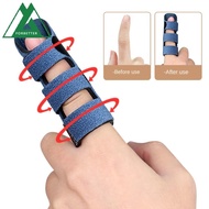 FORBETTER Trigger Finger Splint, Durable Finger Straightener Adjustable Finger Fixing Belt, Finger Joint Brace Flexible Hand Splint Adjustable Finger Brace Support Fixing Splint