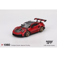 Mini GT 1060 Porsche 911 (992) GT3 RS Weissach Package Guards Red