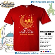 Kaos Muslim Ramadan Kareem Baju Lebaran Idul Fitri Eid Mubarak T-Shirt #216