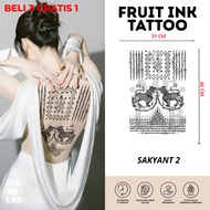 INKMELAB - Tattoo Sakyant Fruit Ink Temporary Tattoo design sak yant thailand muaythai ethnic cultur