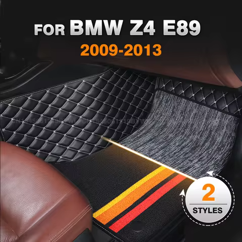 For BMW Z4 E89 2009-2013 12 11 10 Double Layer Car Floor Mats Custom Auto Foot Pads Carpet Interior 