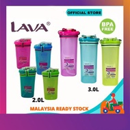 LAVA 3L 2L BPA FREE WATER BOTTLE TUMBLER WITH STRAP & STRAW AIR BOTOL MINUMAN BOTOL AIR