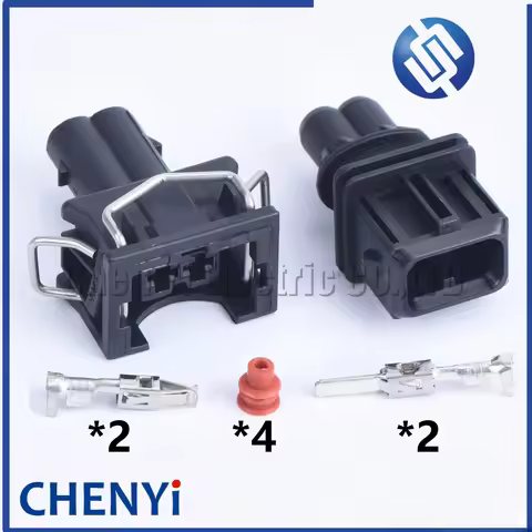 1 set 2 Pin male or Female EV1 Fuel Injector Nozzle Waterproof Connector Plug Socket Housing For VAG