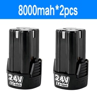 (2 ก้อน) แบต แบตเตอรี่ สว่านไร้สาย สว่าน 24V Lithium-ion Battery แบตลิเธียมไอออน ทรงสี่เหลี่ยม 24V-2