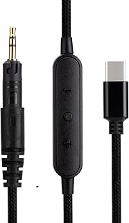 UNCLE LIGHT ATH-M40X M50X M70X Replacement USB C Audio Cable, Compatible with Audio Technica Headpho