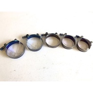 Universal Stainless Steel Hose Clamp Kit Adjustable Titanium Blue T Bolt Clamp 1 inch to 4.45 inch 2