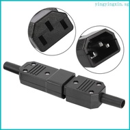 YIN Set of 5pcs Versatile IEC C14 Male C13 Female Power Plug Adapter 3pin Socket