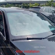 1Mx3M VLT 78% Light Blue Car Windshield Tint, Nano Ceramics Foil Windscreen Foils High Heat Insulati