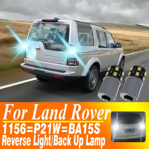 2pcs P21W BA15S Canbus LED Light Reverse Lamp For Land Rover Defender Discovery 2 3 4 LR2 LR3 LR4 Fr