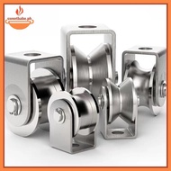 Sweet Heavy Duty Sliding Gate Roller Wheel V Type Stainless Steel Wear Resistant for Home Garage Yar