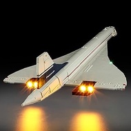 LED Light Kit for Lego 10318 Airbus Concorde Set, Compatible with Lego 10318 Building Blocks Model(N
