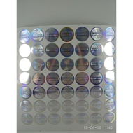 Original Pearl Silver Hologram Sticker