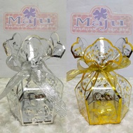 PVC Gift Box With Ribbon/Wedding Door Gift/Goodies Box (10pc/pkt) 50001296