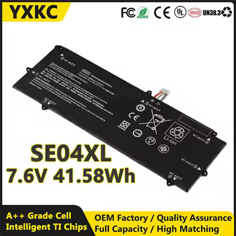 7.6V 41.58Wh SE04XL Replacement Laptop Battery for HP Pro X2 612 G2 Series 860708-855 860724-2B1 860