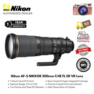 Nikon AF-S NIKKOR 500mm f/4E FL ED VR Lens ( 1 Year Warranty )