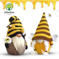 ZILUOLAN 2pcs Bee Elf Gnomes Valentine Gnome Home Ornaments Gnome Faceless Doll Handmade Decorations