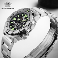 Addies live 2022 new fashion hollow out watch full automatic men's mechanical watch transparent technology sense