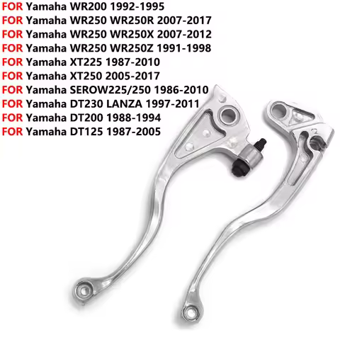 Handlebar Left &Right Brake Clutch Levers for Yamaha SEROW 225/250 DT125 DT200 DT230 XT250 XT225 WR2