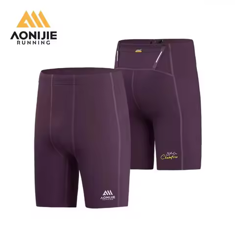 AONIJIE Compression Shorts Men Marathon Trail Running Shorts Quick Dry Exercise Training Jogging Cyc