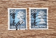 香港郵票 - 英女皇（灰）