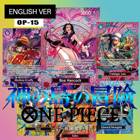 Diy 2026 One Piece English Adventure On Kami's Island Card Sr Op15-118 Enel Op12-014 Boa Hancock St2