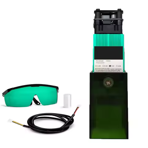 40W/15W/3.5W Laser Module for CNC Engraver Wood Cutting DIY Laser Tools 450nm TTL/ PWM Blue Light La