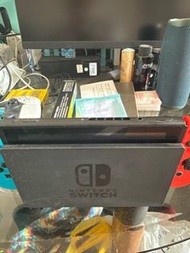 Switch 主機 99%新大電版 連盒原裝配件