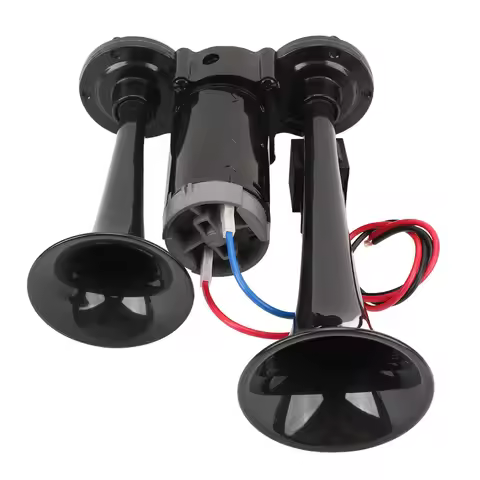 DC24V 130dB Dual Trumpet Horn Loud Sound Sturdy Easy Installation Dual Trumpet Air Horn for Truck Ca
