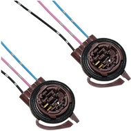 2PCS 3156 3157 Pre-Wired Harness Sockets, Car LED Bulbs Socket Adapters, Bulb Pigtail Socket Plug Co