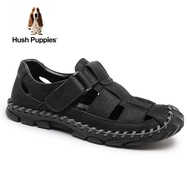 Hush Puppies_รองเท้าผู้ชาย รุ่น KEITH HP KHSFB5288B รองเท้า รองเท้าแตะ BLACK Genuine Leather Shoes Casual Shoes Open Toe Men Sandals