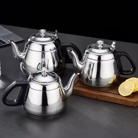 Thickened With Filter Stainless Steel Teapot Lightweight Easy To Carry Kettle Fall-resistant 1.2L/1.